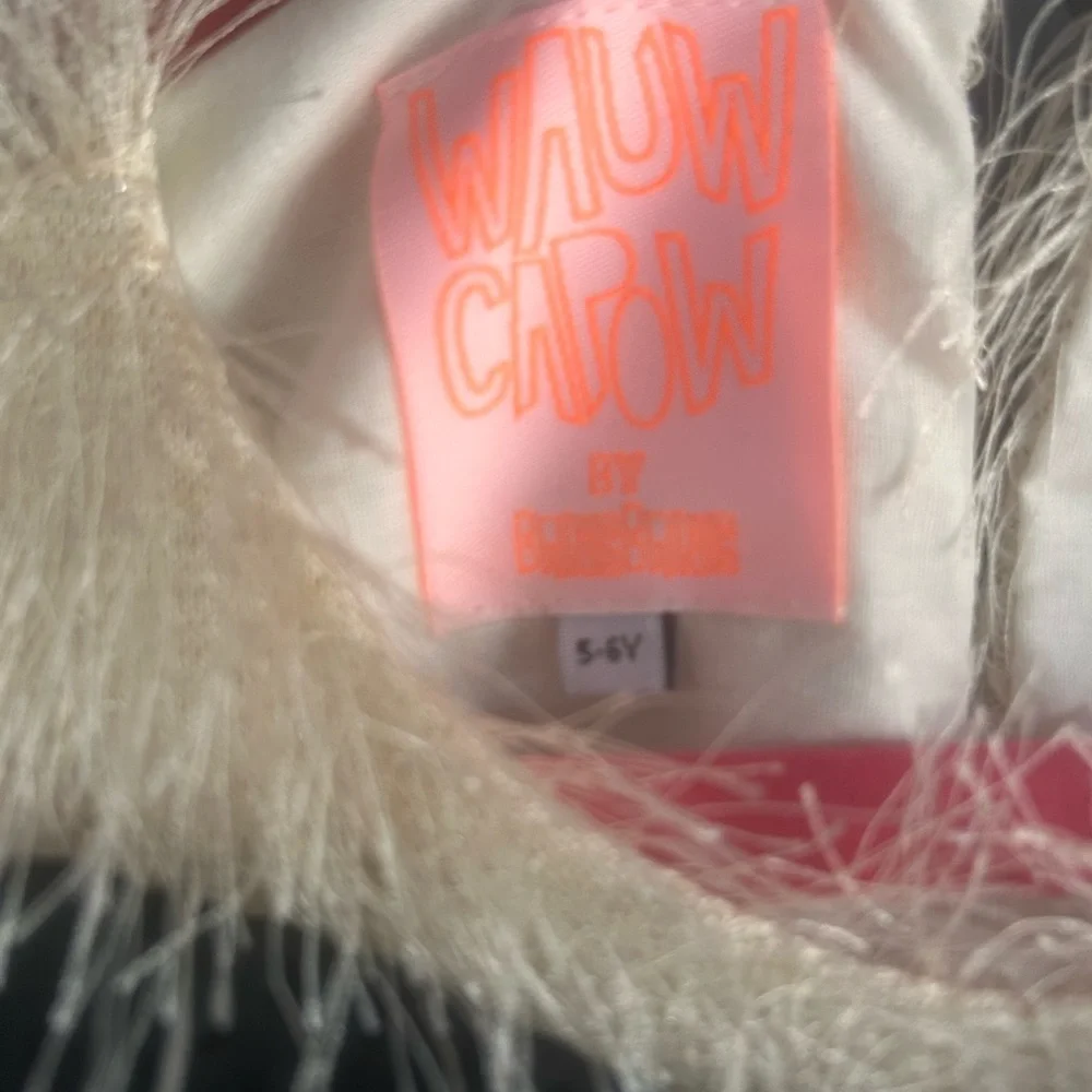 Wauw Capau cream and black bow dress (size 5-6) - Picture 4 of 4